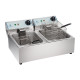 Electric Fryer - 2x10 L (Material to be cleaned)