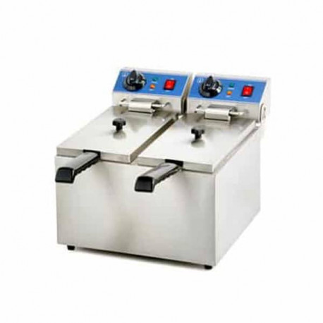 Electric Fryer - 2x6 L (Material to be cleaned)