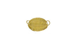 Oval basket in Wicker - 65x55 cm