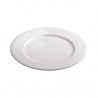 Round Plate in White Porcelain - Opera Range