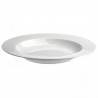 Round Plate in White Porcelain - Opera Range