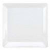 Square Plate in White Porcelain