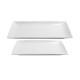 Assiette Porcelaine Rectangulaire Blanche