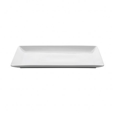 Assiette Porcelaine Rectangulaire Blanche