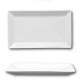 Assiette Porcelaine Rectangulaire Blanche