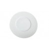 Round Plate in White Porcelain - Venise Range