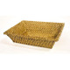 Rectangular bread basket in rattan - 30x22 cm