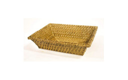 Rectangular bread basket in rattan - 30x22 cm