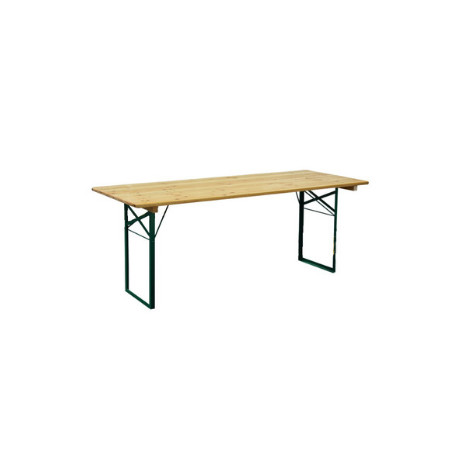 Table Rectangulaire Banquet 200x80x76 avec 2 bancs 200x25x46