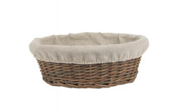 Round Bread Basket in Raw Wicker - Ø27 cm