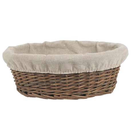 Round Bread Basket in Raw Wicker - Ø27 cm