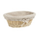 Oval Bread Basket in Wicker - 29x20x10 cm