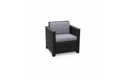 Armchair in Braided Resin - Seat 71x61x79 cm