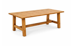 Table Rectangulaire Bois Massif - 200x80x76 cm