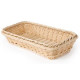 Rectangular bread basket in wicker - 32x17 cm