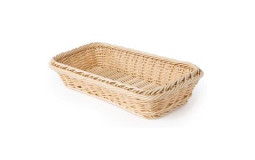 Rectangular bread basket in wicker - 32x17 cm