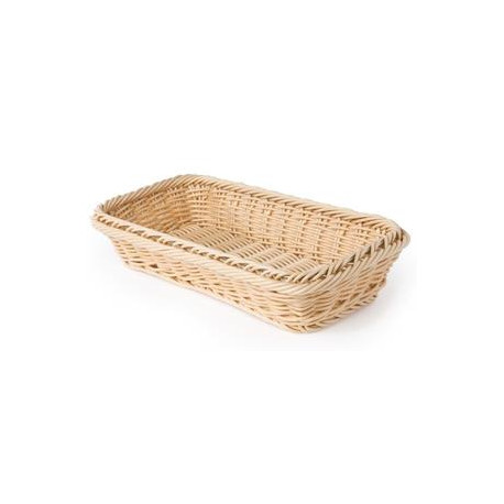 Rectangular bread basket in wicker - 32x17 cm