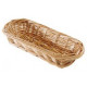 Long bread basket in wicker - 40x15 cm