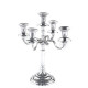 Silvery Metal candlestick - 5 branches - H40 cm