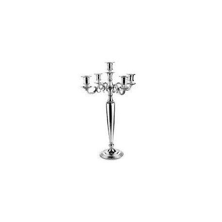 Silvery Metal candlestick - 5 branches - H80 cm