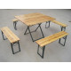 Table Rectangulaire Banquet 110x110x76 BOIS