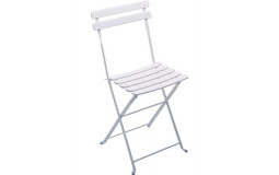 Prestige Square White Chair with Slats