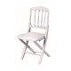 Napoleon III Prestige White Folding Chair