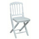 Napoleon III Prestige White Folding Chair