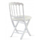 Napoleon III Prestige White Folding Chair