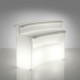 Elément bar lumineux d'angle L82xP82xH110 - 17 Couleurs, Sans Fil