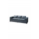 3-seater Sofa in Braided Resin - Seat 187x61x77 cm