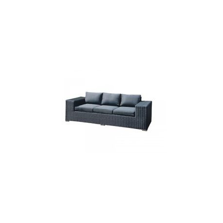 3-seater Sofa in Braided Resin - Seat 187x61x77 cm